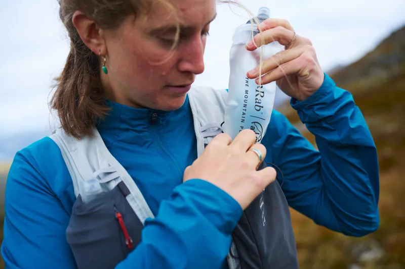 Rab Windveil Jacket Women's Running Windshirt in Ultramarine-13
